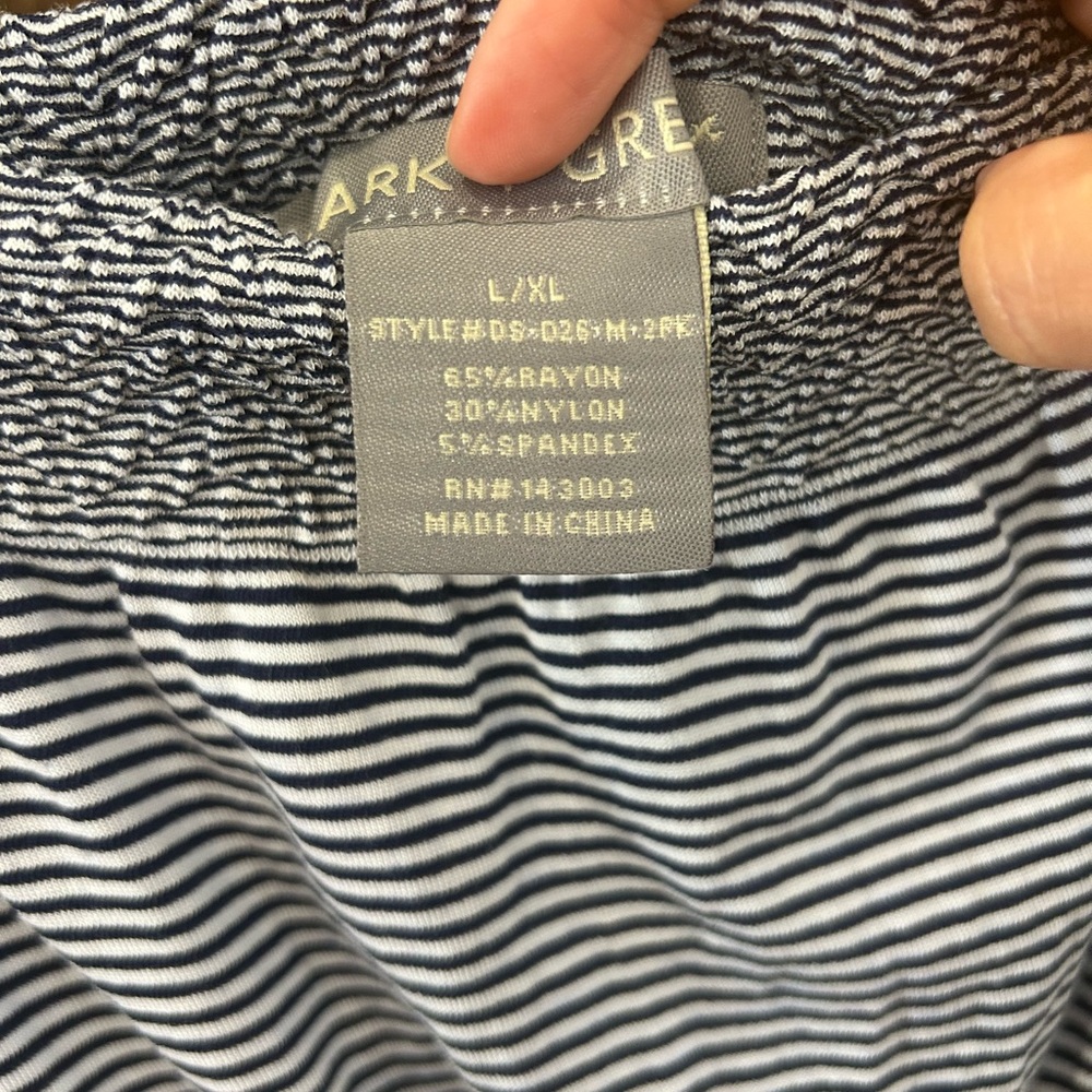 Lark + Grey Navy Smoked Strapless Casual Dress - Picture 6 of 6